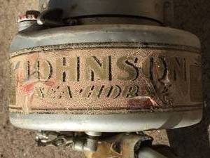 lot 112 image: Vintage Johnson Outboard Motor