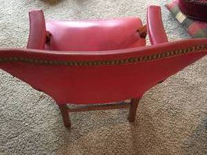 lot 125 image: Gunlocke Chair With Brass Accents