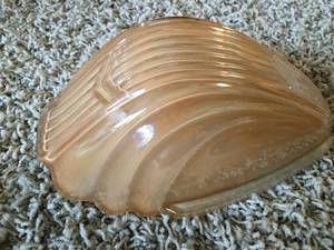 lot 129 image: Three Vintage Glass Lampshades