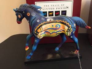 lot 149 image: Two Trail Of Painted Ponies Figures