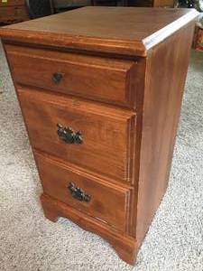 lot 151 image: Three Drawer Night Stand