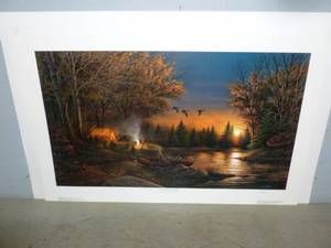 lot 2 image: Terry Redlin Print