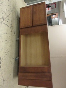 lot 223 image: WOOD ENTERTAINMENT CABINET
