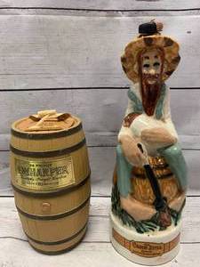 lot 40 image: IW Harper & Old Cabin Bourbon Containers
