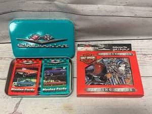 lot 45 image: Limited Edition Chevrolet & Harley Davidson Playing Cards