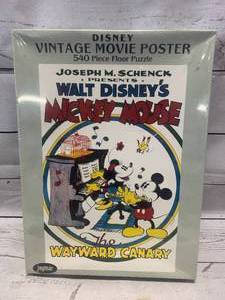 lot 68 image: Vintage Factory Sealed Walt Disney Movie Poster Puzzle