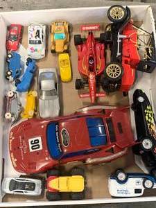 lot 97 image: Cardboard Flat of Misc. Toy Cars