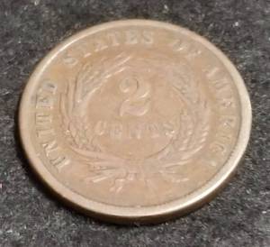 1864 US TWO CENT PIECE
