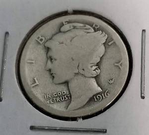 GROUP OF 3 SILVER DIMES 1898 BARBER 1916 1917 MERCURY