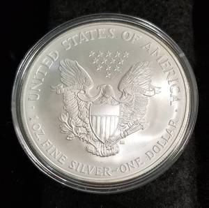 2007 AMERICAN SILVER EAGLE 1 TROY OZ. .999 FINE SILVER IN AIRTITE