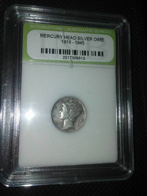 Mercury Head Silver Dime. 1916-1945.