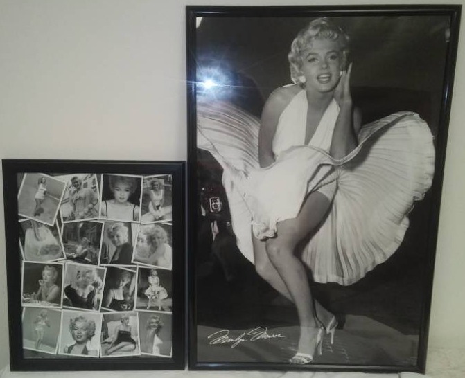 2 Marilyn Monroe framed picture & poster