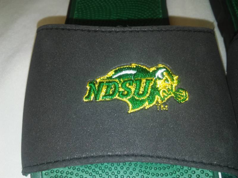 NEW NDSU  BISON  Sandals Mens 78 or Womens 910 embroidered