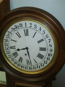 Vintage Wall Clock and Mirror