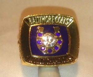 Johnny Unitas Baltimore Colts Sper Bowl Ring.