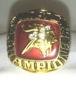 Minnesota Vikings NFC Champion Ring.