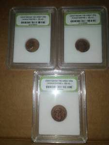 3 Constantine the Great Era Roman Coins. C. 330 A.D.