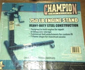 750-pound motor stand new in box.