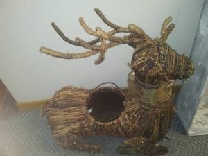 Wicker Rudolf. Rocking horse, dcor.