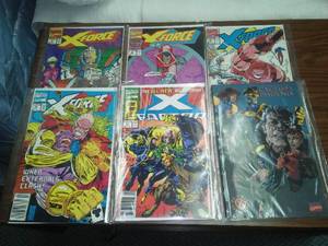 6 X-Force, X-Factor, Cyclops Phoenix. Bound comics