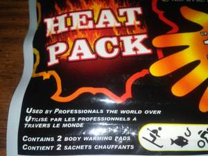 6- 2 Pack Heat Packs. $11.94 retail.