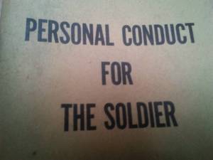 WWII 1949 Personal Conduct for the Soldier