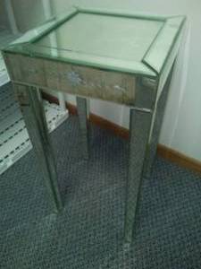 Mirrored Side Table