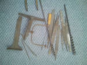 Vintage Wood Working Tools and Magnet.
