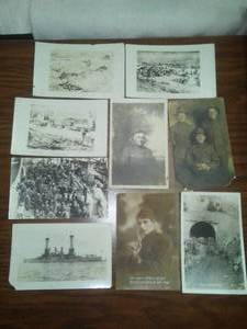 9 WWI Postcards � Not used