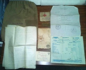 Thomas K Berg from Barnesville WWI Paperwork, Dog Tags and more.