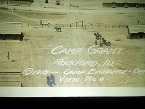 Camp Grant, 1918, Rockford IL. 180 Panorama view, 45 inch long