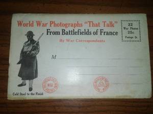 French Field Photograph Packet WWI.
