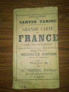 Map of France WWI Era includes cover.