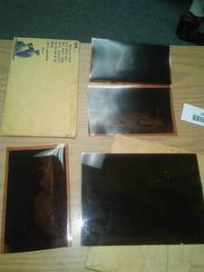 Antique Glass Negative - Ajax Cord Tires Shop plus 3.
