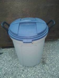Roughneck 30 Gallon Garbage Can and lid � like new.