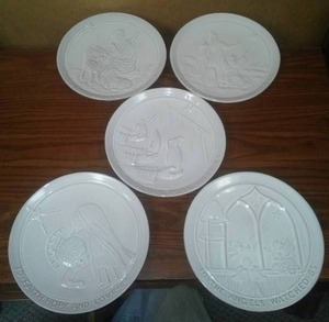 Frankoma Christmas Plates, 1981-1985 � Excellent