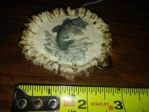 Belt Buckle � Antler Carving � Jumping Fish