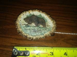 Belt Buckle � Antler Carving � Bear
