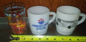 B&B electric, lake Park co-op cups, road runner and Wiley Coyote glass.�