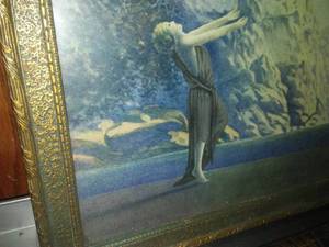 Antique 1920�s Native Maiden (foil type accent) plus 2.