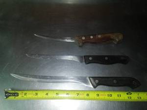 3 Stainless filet knives. � all good.