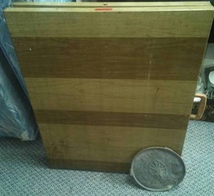 Foldable Metal Table and Standard Oil Lid