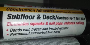 5 Subfloor Adhesive Caulk. 28 ounces.