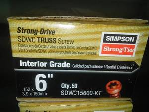 6 ft. Truss Screws.
