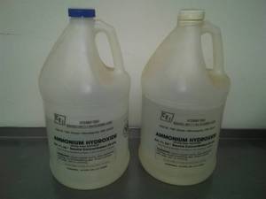 2 Gallons Ammonium Hydroxide.