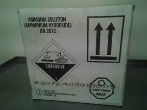 4 Gallons Ammonium Hydroxide- Sealed case.
