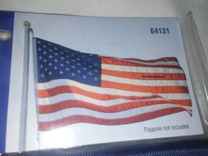 American Flag 3 x 5, Embroidered and sewn