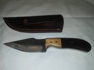 NEW Finely Etched Knife and Sheath