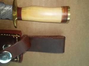 6 in. Knife and Leather Sheath