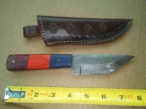 8 in. Knife and Leather Sheath, Cutlery Salvation
